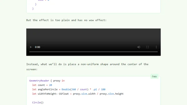 Building captivating content reveal animation.