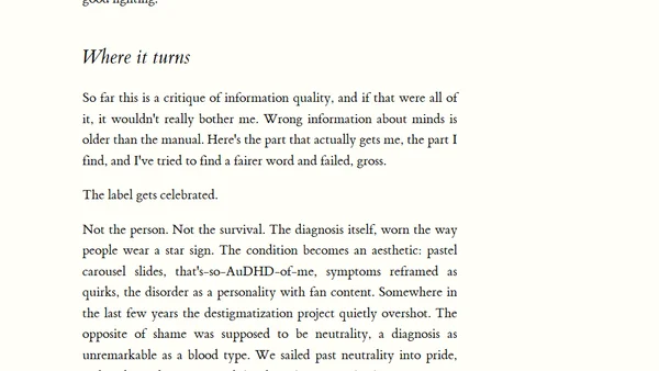 The Algorithm Eats Diagnosis