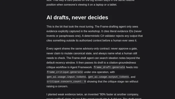 Evidence to Decision: building an AI-envisioning workshop tool on Azure
