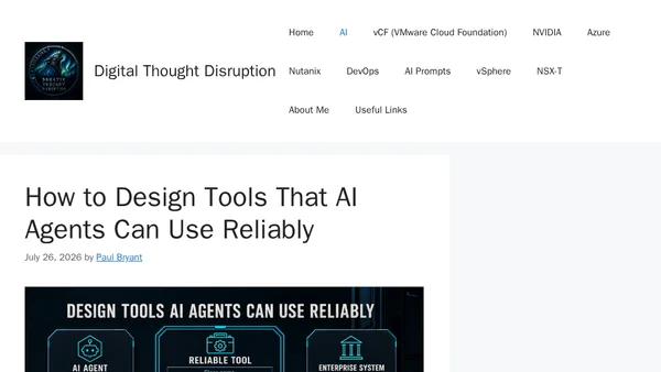 How to Design Tools That AI Agents Can Use Reliably