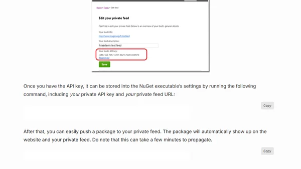 MyGet now supports pushing from the command line