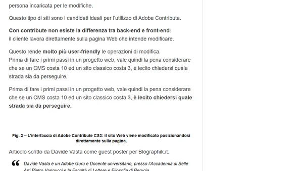 Chi Ha Bisogno di un CMS e Cos’è Adobe Contribute? (terza parte)