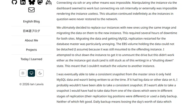 Recent EC2 Problems