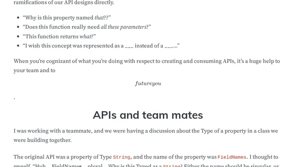 Every Developer is an API Designer