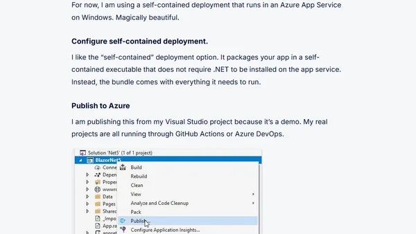 Running .NET 5 on Azure App Services