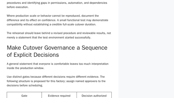 Building a Hybrid Cloud Migration Factory: Dependency Mapping, Wave Planning, and Cutover Governance