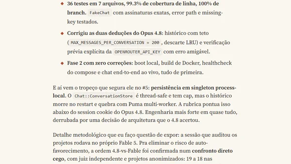 LLM Benchmark: Fable 5 e a novela da Anthropic