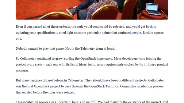 Lessons from OpenStack Telemetry: Incubation