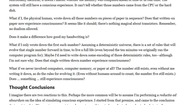 Mathematical Consciousness