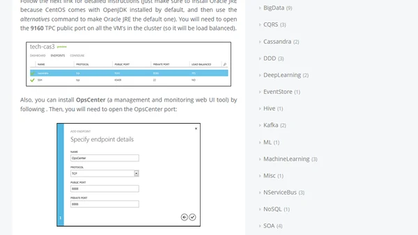 Cassandra on Azure CentOS VM