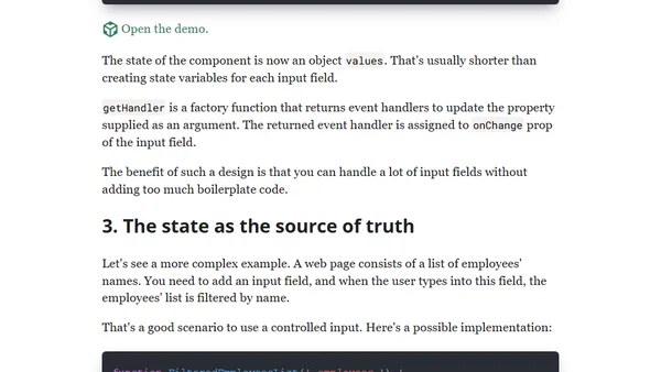 How to Use React Controlled Inputs