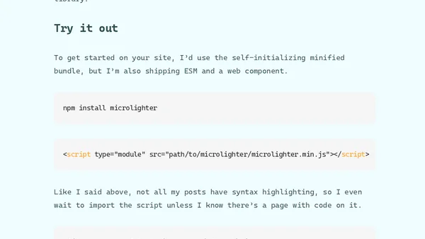 Introducing Microlighter