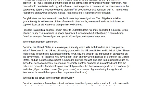 Copyleft licenses are not “restrictive”