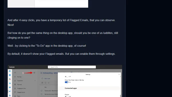 Outlook doesn't show flagged emails as tasks