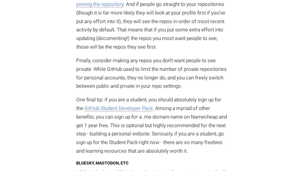 My career advice for students (&amp; everyone else) - Part 1
