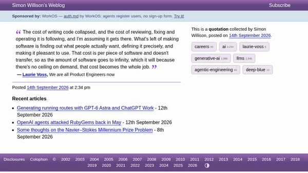 Quoting Laurie Voss
