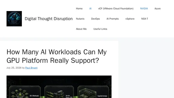 How Many AI Workloads Can My GPU Platform Really Support?