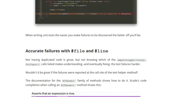 How to remove duplication from Swift tests with helper functions