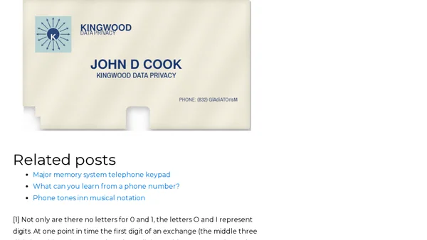 Phone words