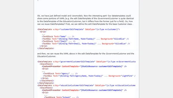 [WPF] Inheritance and DataTemplates