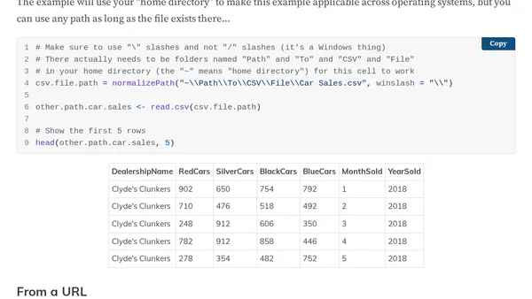 Load a CSV File With R