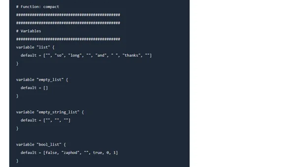 Terraform - FotD - compact()