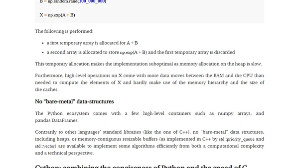 Performance and scikit-learn (1/4)