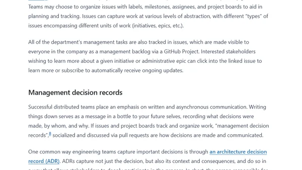 Manage like an engineer