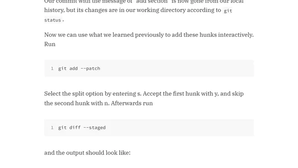 Splitting an Existing Git Commit