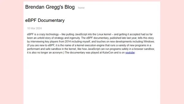 eBPF Documentary