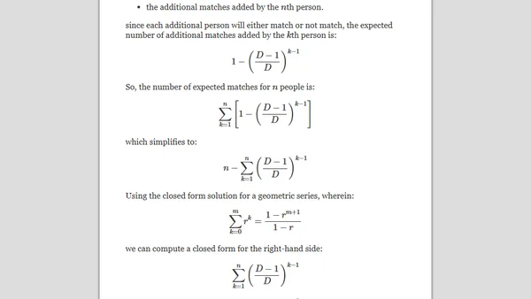 Counting hash collisions with the birthday paradox