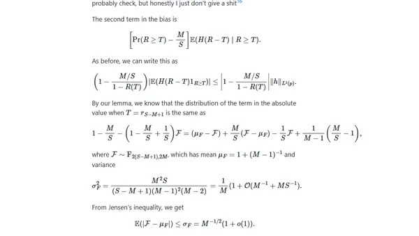 Tail stabilization of importance sampling etimators: A bit of theory