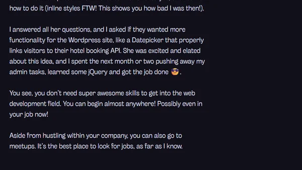 How to get hired as a junior web developer