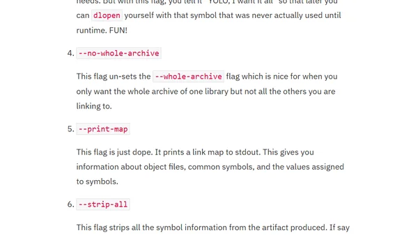 10 LDFLAGS I Love