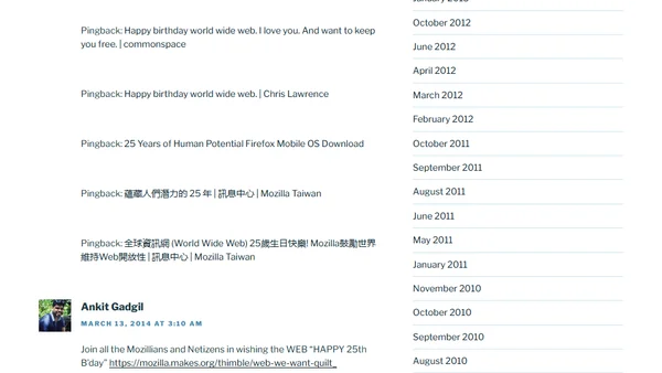 The Web at 25