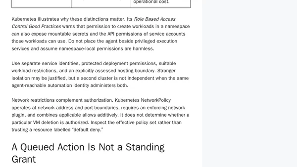 The Architecture That Keeps AI From Authorizing Itself