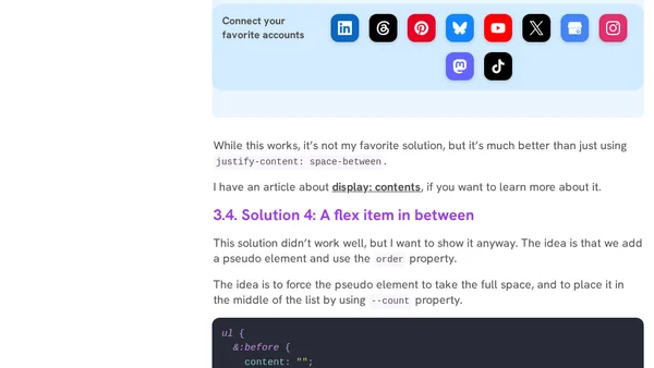Balancing flex items with flex-wrap: balance