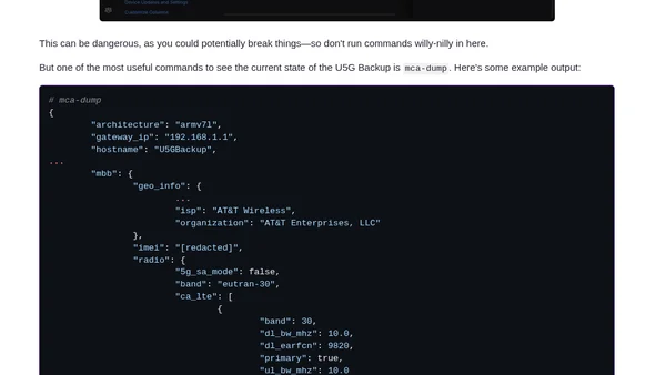 Debugging Ubiquiti's 5G Backup on AT&T