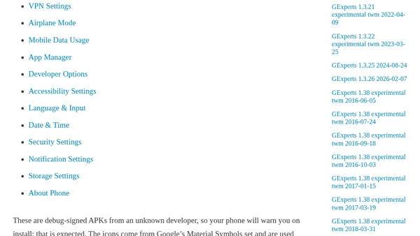 build-settings-shortcut.sh: One-Tap Android Settings Shortcuts, Built From a Single Bash Script