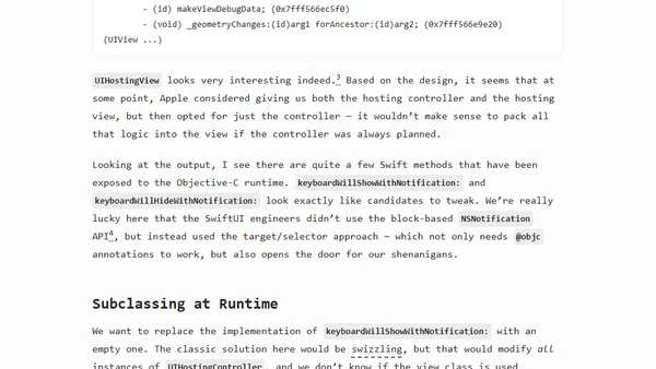 Disabling Keyboard Avoidance in SwiftUI's UIHostingController