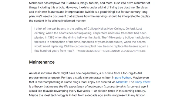 What If I Want My Website to Last for 100 Years?