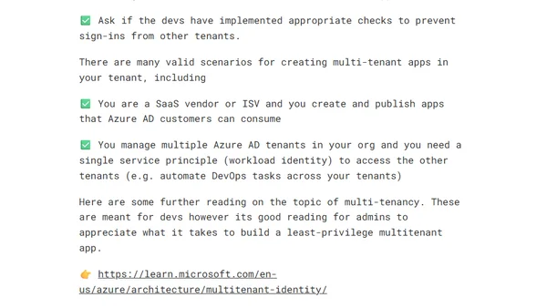 Azure AD multi-tenant app vs single tenant app