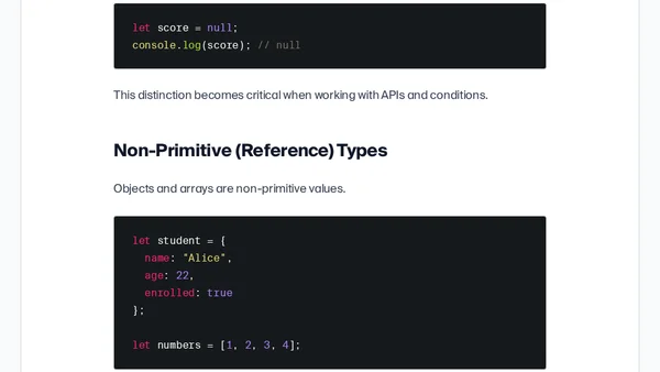 JavaScript Variables Explained Clearly: Values, Types, and How Data Really Works