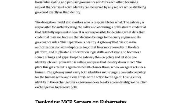 MCP Stateless Gateways for Data Agents