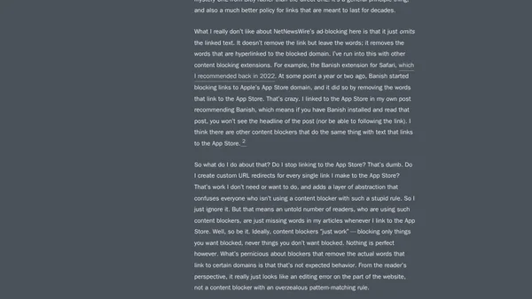 ★ Regarding Ad Blockers and Daring Fireball