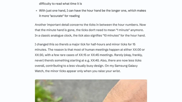 One-handed clock
