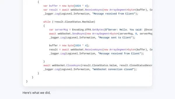 Understanding the WebSocket Protocol with ASP.NET Core