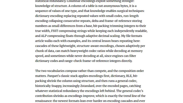 A Deep Dive Into File Compression: How Data Gets Smaller, Why Codecs Differ, and What to Actually Use in the Lakehouse