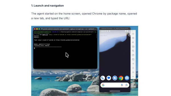 Controlling Android with Gemini 3.7 Flash and 150 lines of Python