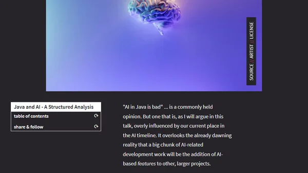 Java and AI - A Structured Analysis